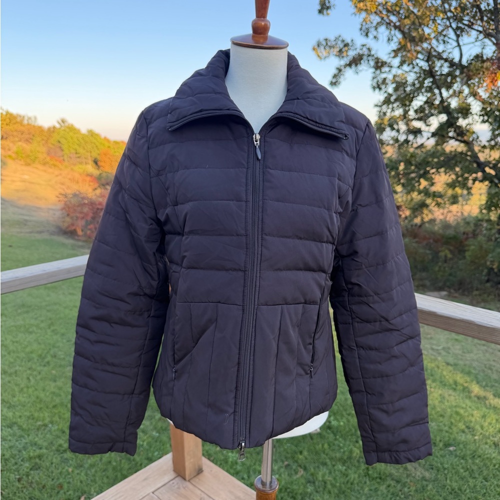 Kenneth Cole Reaction Dark Brown Down Puffer Jacket Size Medium